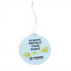 "Always Protect Your Shaft" Hanging Airfreshner - Scent Fresh Cotton