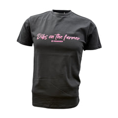 "Dibs on the Farmer" Novelty Adults Black T-Shirt