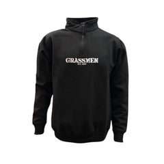 "No Farmers. No Food. No Future." Adults Black Pro 1/4 Zip Sweatshirt