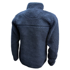 "GRASSMEN" Adults Navy Sherpa Fleece Full Zip