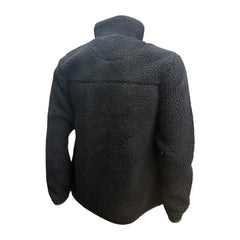 "GRASSMEN" Adults Black Sherpa Fleece Full Zip
