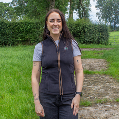 GRASSMEN Ladies Artisan Fleece Gilet - Black/Brown