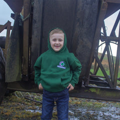 "GRASSMEN" Standard Kids Bottle Green Hoodie
