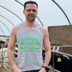 Silage Season Survivor Tank Top - Heather Grey