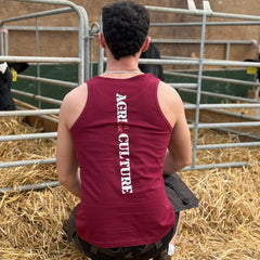Agri is our Culture Tank Top - Burgundy