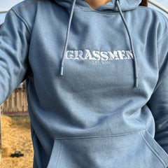 GRASSMEN Anthem Lite Hoodie Indigo Blue