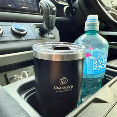 GRASSMEN Double Walled Travel Mug Stainless Steel