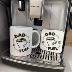 “DAD FUEL” Wooden Coaster