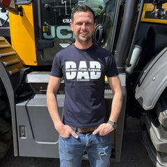 DAD - Farmer. Fixer. Legend. Novelty Adults Navy T-Shirt