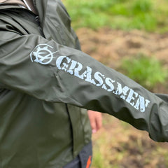 "GRASSMEN" Kids Green Waterproof Coat