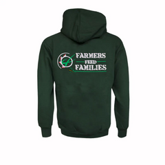 "Farmers Feed Families" Kids Bottle Green Hoodie