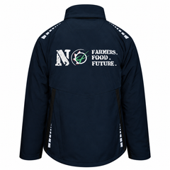 GRASSMEN NO FARMERS. NO FOOD. NO FUTURE. Xpert Pro 3 Layer TPU Tactical Shell Jacket Navy