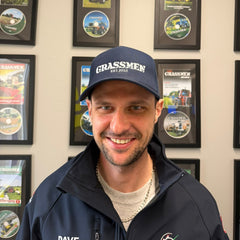 GRASSMEN Navy Trucker Snapback Cap