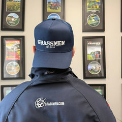 GRASSMEN Navy Trucker Snapback Cap
