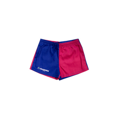 GRASSMEN Blue & Pink - Kids Unisex Harlequin Two Toned Shorts
