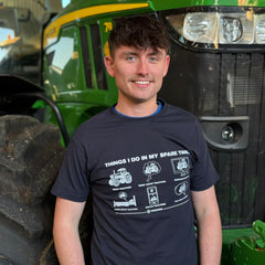 "Things i do in my spare time" Novelty Adults Navy T-Shirt