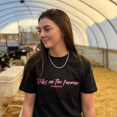 "Dibs on the Farmer" Novelty Adults Black T-Shirt