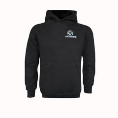 "GRASSMEN" John Deere 3650 Baby Donkey" Kids Black Hoodie