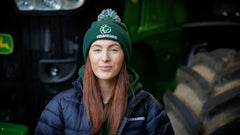 "GRASSMEN" Bobble Hat Bottle Green