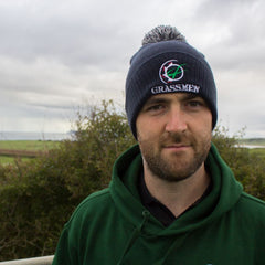 "GRASSMEN" Bobble Hat Navy