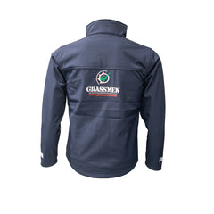 Kids Navy softshell Jacket back