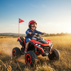 Super Power Electric Quad Ride On ATV | 24V - Red