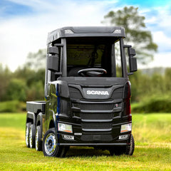 Official Scania 24V Black Ride-On Truck & Trailer