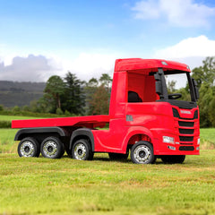 Official Scania 24V Red Ride-On Truck & Trailer