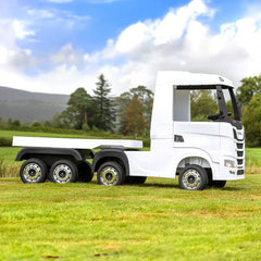 Official Scania 24V White Ride-On Truck & Trailer