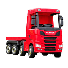Official Scania 24V Red Ride-On Truck & Trailer