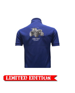 Kids Blue Ford TW35 Embroidered Polo Shirt