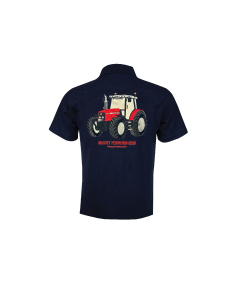 Kids - Massey Ferguson 6290 Navy Polo Shirt - Choose DTF Print or Embrodiery