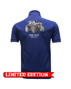 Adults Blue Ford TW35 Embroidered Polo Shirt